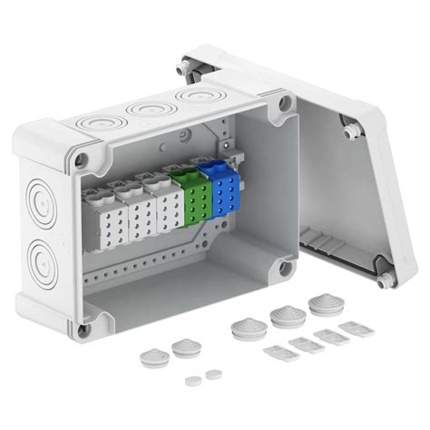 commercial junction box|junction box with terminal block.